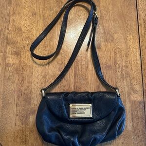Marc Jacobs Black Genuine Leather Crossbody Bag